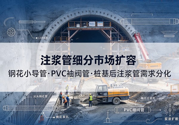 巴林左旗注浆管细分市场扩容，隧道钢花小导管、PVC 袖阀管、桩基后注浆管需求分化